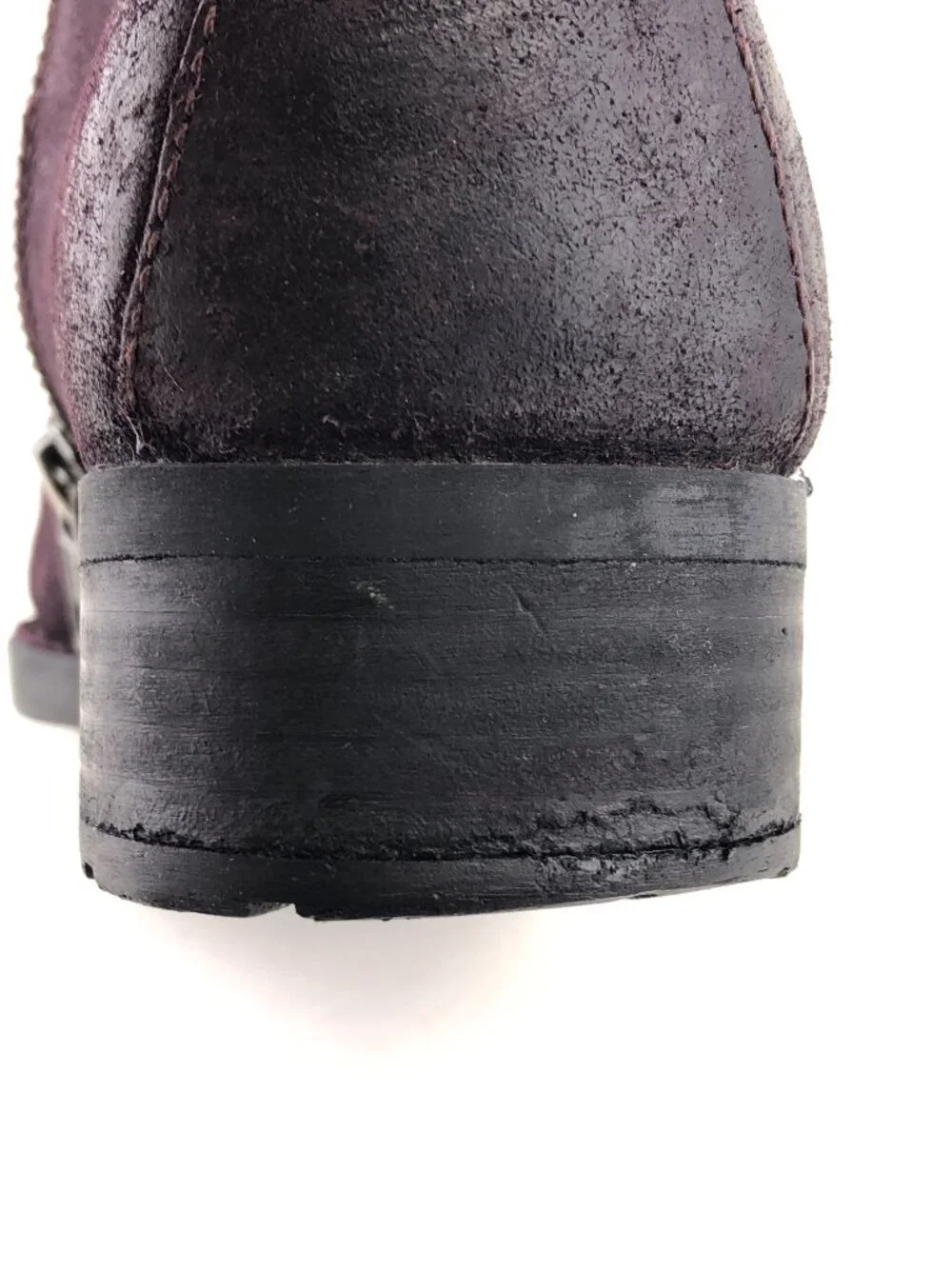 Born Adler Purple Leather Ankle Boots 8M